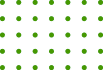 A white background with evenly spaced green dots arranged in a grid pattern.